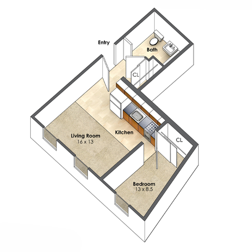 Apartment Outer Unit at Collegetown Terrace